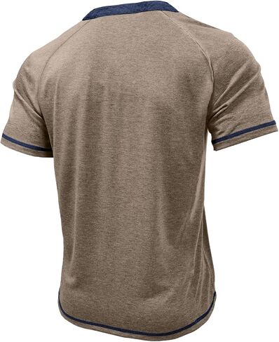 Mens Henley Shirts Short Sleeve Casual Button Basic T-Shirts Summer Classic Vintage Tee Shirts with Pocket in Saudi Arabia