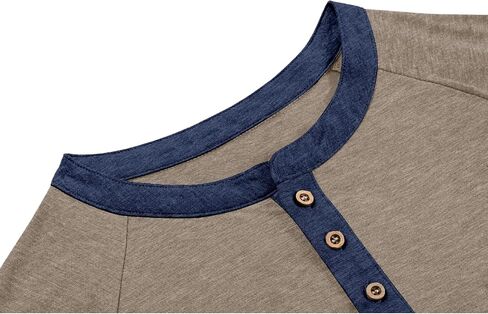 Mens Henley Shirts Short Sleeve Casual Button Basic T-Shirts Summer Classic Vintage Tee Shirts with Pocket in Saudi Arabia