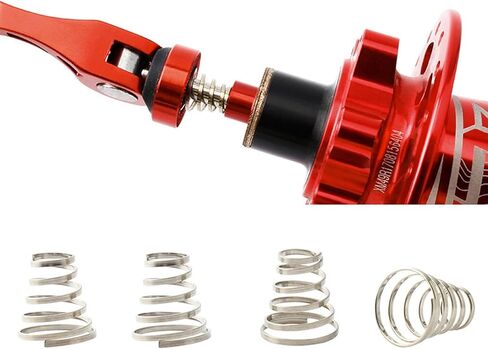 10 PCS دراجة العجلة Skewer Spring Fethet Steel Pike Hub Hub Quick Releved Lever Mafts Spring for Cycling Mountain Road Bike Bike Spring Spring Freff in Saudi Arabia