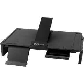 حامل كمبيوتر محمول للألعاب من إنرماكس، حامل كمبيوتر محمول 360 درجة قابل لضبط الارتفاع مع إضاءة RGB، حامل لأجهزة الكمبيوتر المحمولة من 10 إلى 17.3 بوصة، حامل كمبيوتر لوحي مع تهوية للمكتب، أسود (ELS001) in Kuwait