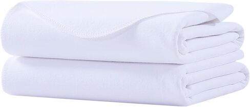 Washable Underpads, 34" x 72" (Pack of 4) Extra Heavy Absorbency ,100% Waterproof Mattress Protector,Flannel Cotton Underpads for Kids, Adults,Pets,Bed, Couch, Sofa, Floor,Home in Saudi Arabia