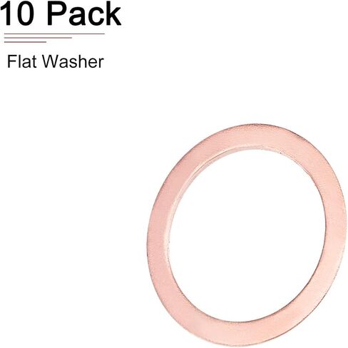 33mmx42.5mmx2mm(IDxODxT) Flat Copper Sealing Washers - 5Pack - Good for Industrial Machinery M33 Screws - Copper Flat Ring Gaskets in Saudi Arabia