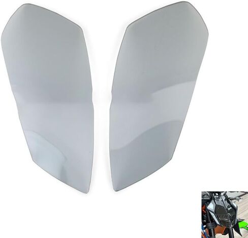 ALMART دراجة نارية Acrylic الأمامية العدسة الأمامية غطاء واقي الأمامي واقي الأمام ل KTM 390 DUKE 2024+ رمادي in Kuwait
