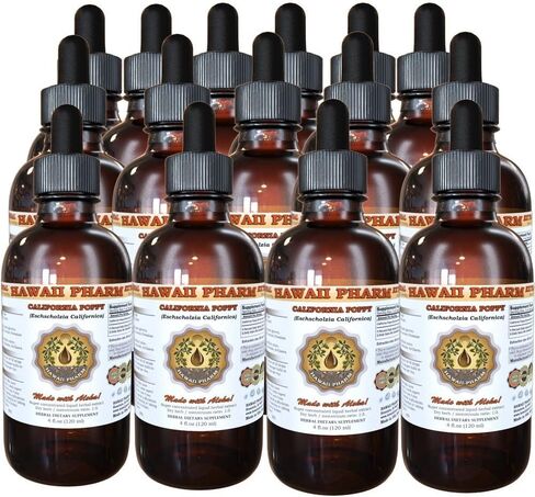 HawaiiPharm Certified Organic California Poppy (Eschscholzia Californica) Liquid Extract 4 oz in Saudi Arabia