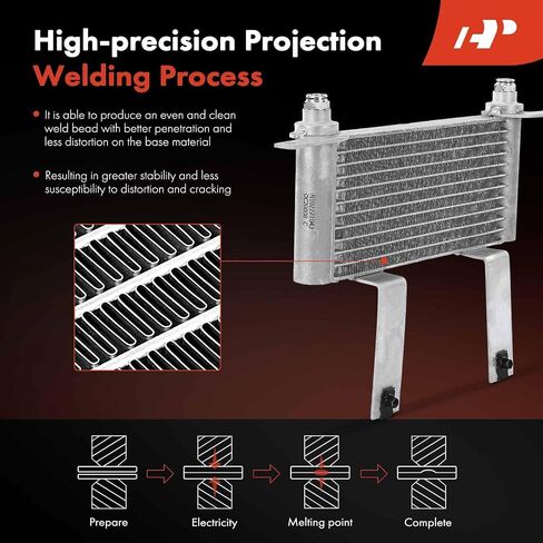 A-Premium Transmission Oil Cooler Compatible with Chevy Silverado 2500, Silverado 2500 HD Classic, Avalanche 2500 & GMC Sierra 2500, Sierra 2500 HD Classic & Cadillac Escalade EXT in Saudi Arabia