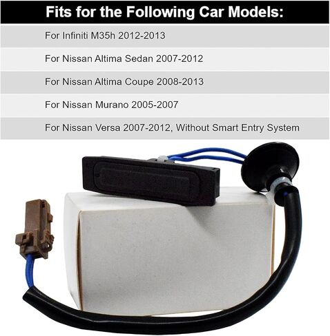 مفتاح إطلاق الباب الخلفي RLDYM ، Tailgate Liftgate Trunk Open Switch 25380-ED000 متوافق مع Infiniti M35H لنيسان Altima Murano Maxima Pathfinder Very in Saudi Arabia