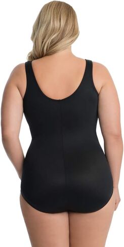 Miraclesuit Women's Swimwear Plus Size Pin Point Oceanus Soft Cup Tummy Control One Piece Swimsuit in Saudi Arabia