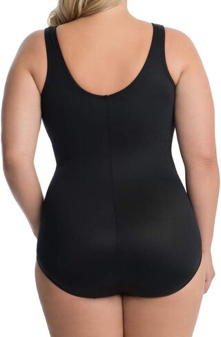 Miraclesuit Women's Swimwear Plus Size Pin Point Oceanus Soft Cup Tummy Control One Piece Swimsuit in Saudi Arabia