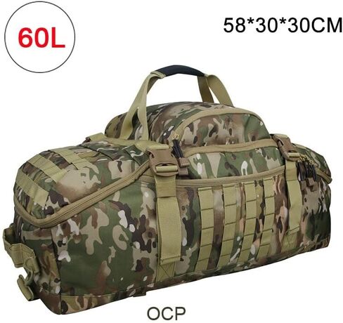 Men Army Sport Gym Bag Tactical Waterproof Backpack Camping Backpacks Sports Travel Bags, Brown Camo, M 60 Litres, Backpacks in Saudi Arabia