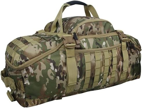 Men Army Sport Gym Bag Tactical Waterproof Backpack Camping Backpacks Sports Travel Bags, Brown Camo, M 60 Litres, Backpacks in Saudi Arabia