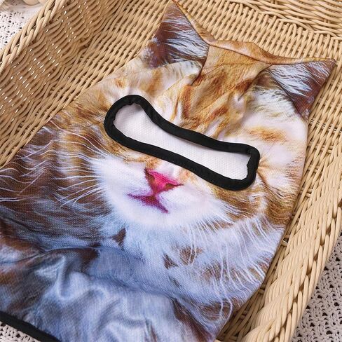 3D Cat Sheisty Ski Balaclava Face Mask with Ears Animal Ski Mask for Music Festivals Halloween Outdoor Antists in Kuwait