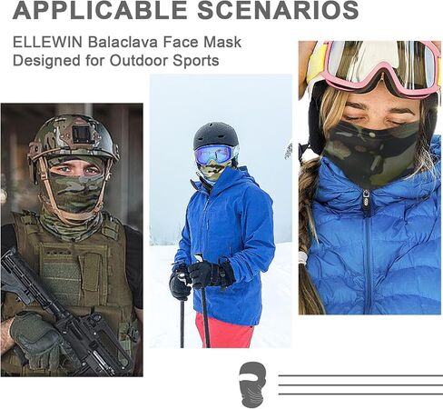 ELLEWIN Balaclava Neck Gaiter Summer in Kuwait