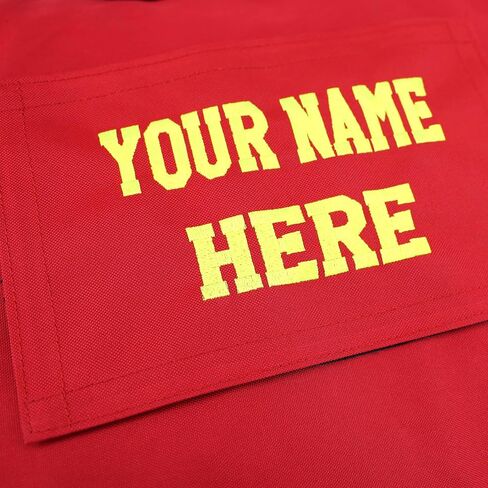Lightning X Customizable Premium 3XL Firefighter Step-in Turnout Fire Gear Bag w/Embroidered Name - RED in Saudi Arabia