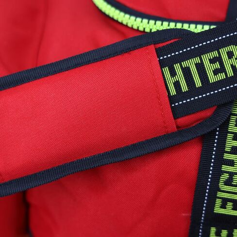 Lightning X Customizable Premium 3XL Firefighter Step-in Turnout Fire Gear Bag w/Embroidered Name - RED in Saudi Arabia