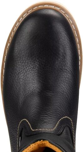 SUREWAY Men's 10" Waterproof Steel-Toe Wellington Work Boot,Full Grain Oil Crazy Horse Leather,Pull On Industrial Safety boot,Comfortable No Rubbing of Feet,Superior Oil/Slip Resistant,EH Rated in Saudi Arabia
