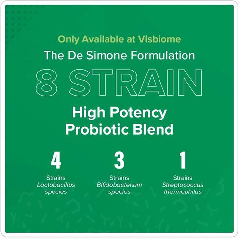 Visbiome® Advanced GI Care - Prosiotic عالية الفاعلية 450 مليار قوة - 30 حزم مسحوق غير متكافئ - صياغة De Simone الأصلية - يتم شحن البرد في مبرد قابل لإعادة التدوير مع شاشة درجة الحرارة. in Kuwait
