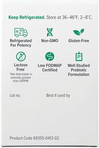 Visbiome® Advanced GI Care - Prosiotic عالية الفاعلية 450 مليار قوة - 30 حزم مسحوق غير متكافئ - صياغة De Simone الأصلية - يتم شحن البرد في مبرد قابل لإعادة التدوير مع شاشة درجة الحرارة. in Kuwait