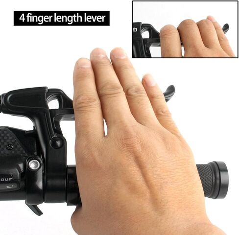 مجموعة فرجار فرامل الدراجة، فرامل فرجار سحب جانبية أمامية وخلفية مع وسادات 48 مم وذراع طويل 4.33 بوصة تتضمن كابلات داخلية وخارجية، رافعة فرامل 4 أصابع، تناسب معظم دراجات الطرق، زوج واحد in Kuwait