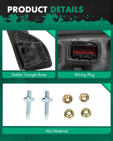 استبدال زجاج مرآة السحب المحدبة السفلية من SCITOO مع عدسة مرآة جانبية للسائق الأيسر والراكب الأيمن متوافقة مع 1999-2016 لفورد F250 F350 F450 F550 Super Duty 2000-2005 لـ Ford Excursion in Kuwait