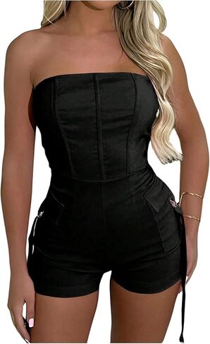 ميلوميا المرأة المثيرة رومبير رومبير الوحدة bodycon أنبوب القصيرة بذلة مع جيب in Kuwait