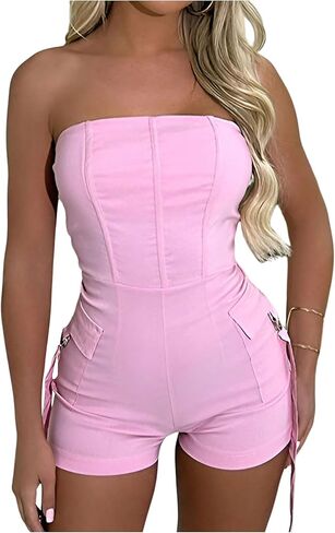 ميلوميا المرأة المثيرة رومبير رومبير الوحدة bodycon أنبوب القصيرة بذلة مع جيب in Kuwait