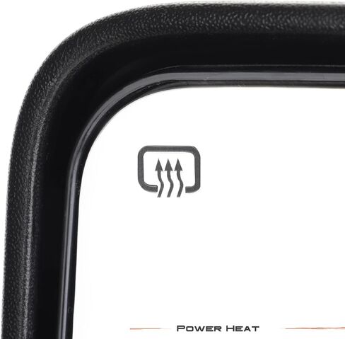 AKKON - Fit Titan 2017-2021 Power Towing Mirror w/Heated LED Turn Signal Puddle Light - Blind Spot Detection - Passenger + Driver Black in Kuwait