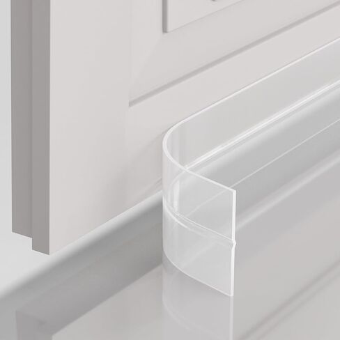 Weather Stripping Door Seal, 2 inch Silicone Door Weather Stripping Door Seal Strip, Side and Bottom Gaps Insulation Strip for Door Frame, Window(20ft) in Saudi Arabia