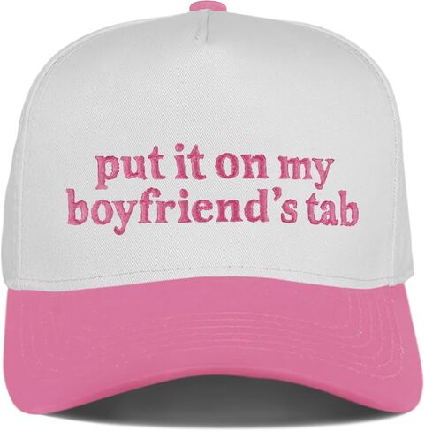 Put It On My Husband's Tab Funny Trucker Hats Women Vintage Adjustable Baseball Cap Embroidery Fashion Trucker Hat in Saudi Arabia