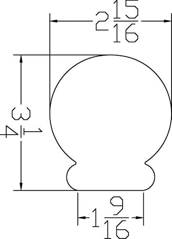 Highland Manor Wood Products Solomon Ball Finial - 3 1/4" Tall x 2 15/16" Wide (Pine) (2 Finials) in Saudi Arabia