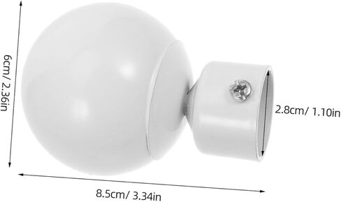 Angoily Curtain Rod End Caps Metal Finials for Living Room Drapes Stylish Home Decor Accessories in Saudi Arabia