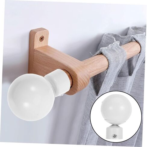 Angoily Curtain Rod End Caps Metal Finials for Living Room Drapes Stylish Home Decor Accessories in Saudi Arabia