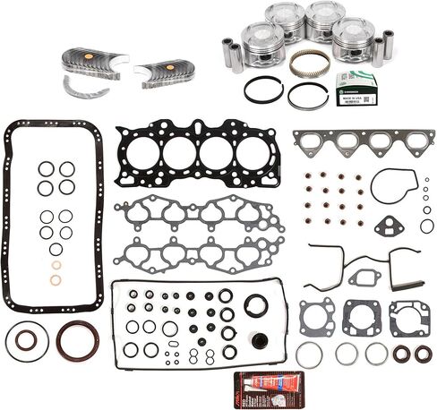 MA-4216951419-6 مجموعة الحشية الكاملة مجموعة محامل المكابس متوافقة مع/ل 90-01 Acura Integra 1.8L DoHC B18A1 B18B1 in Kuwait