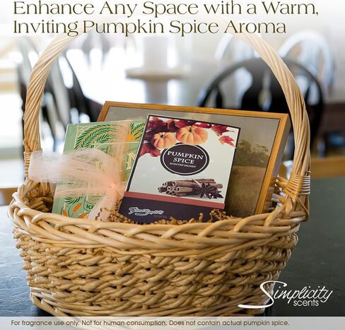 Simplicity Scents Pumpkin Spice Sacted Sachets حزمة من 3 ، خريف وشتاء - أكياس معطرة طويلة الأمد ، العطور المنزلية ، معطر الهواء ومزيل العرق للخزانة أو الغرفة أو الدرج أو السيارات ، مصنوعة في الولايات المتحدة الأمريكية in Kuwait