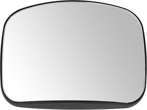 HECASA Hood Mirror Glass Compatible with 2008-2017 Freightliner Cascadia Convex Glass Wide Angle ABS Black Driver or Passenger Side 1 PC in Saudi Arabia