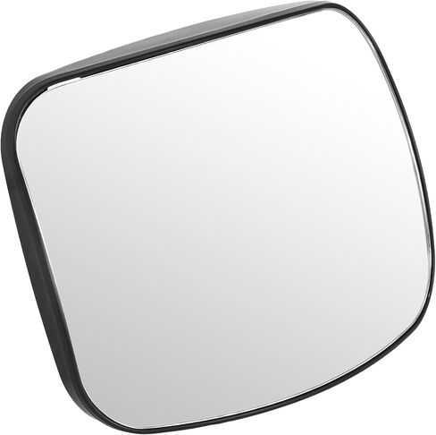 HECASA Hood Mirror Glass Compatible with 2008-2017 Freightliner Cascadia Convex Glass Wide Angle ABS Black Driver or Passenger Side 1 PC in Saudi Arabia