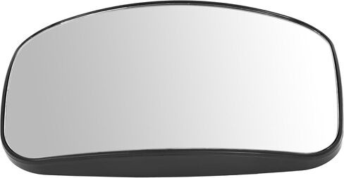 HECASA Hood Mirror Glass Compatible with 2008-2017 Freightliner Cascadia Convex Glass Wide Angle ABS Black Driver or Passenger Side 1 PC in Saudi Arabia