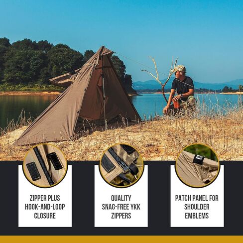 ONETIGRIS TENTSFORMER Hooded Poncho 4-in-1 Raincoat, Backpack Rain Cover, Half Teepee Tent and Tarp Shelter in Saudi Arabia