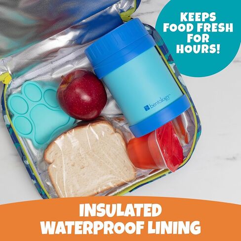 Bentology Lunch Box Fors- Kids معزول ، ودائم صندوق حمل صندوق الغداء المتين يناسب صناديق البنتو ، والحاويات ، والجرار والزجاجات ، وأكمام الغداء المدرسية التي تبقي الطعام أكثر سخونة أو أسماك زائدة أطول in Kuwait