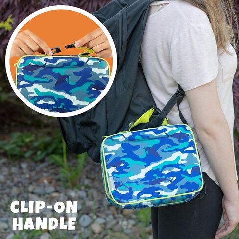 Bentology Lunch Box Fors- Kids معزول ، ودائم صندوق حمل صندوق الغداء المتين يناسب صناديق البنتو ، والحاويات ، والجرار والزجاجات ، وأكمام الغداء المدرسية التي تبقي الطعام أكثر سخونة أو أسماك زائدة أطول in Kuwait