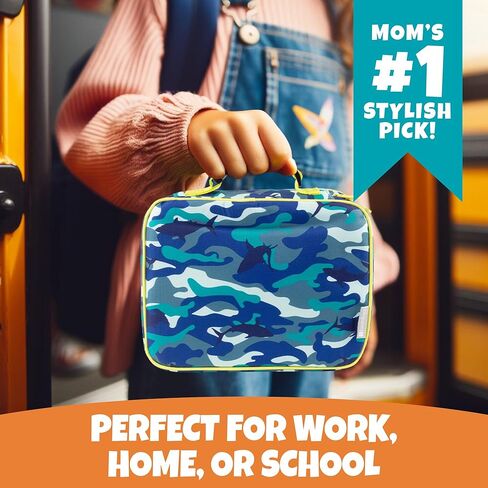 Bentology Lunch Box Fors- Kids معزول ، ودائم صندوق حمل صندوق الغداء المتين يناسب صناديق البنتو ، والحاويات ، والجرار والزجاجات ، وأكمام الغداء المدرسية التي تبقي الطعام أكثر سخونة أو أسماك زائدة أطول in Kuwait