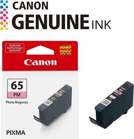Canon CLI-65 Genuine Photo Magenta Ink Tank, Compatible with PIXMA PRO-200, and PIXMA PRO-200S Printers in Saudi Arabia
