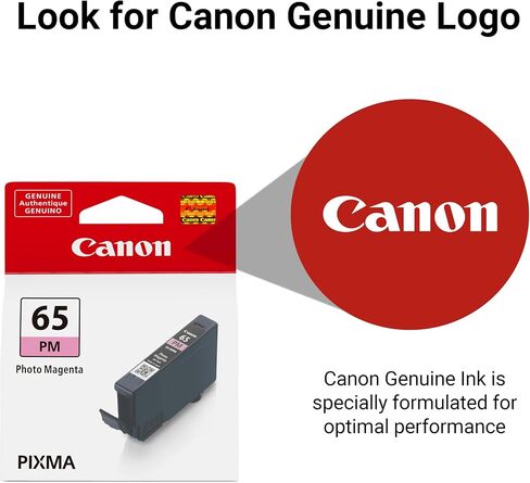 Canon CLI-65 Genuine Photo Magenta Ink Tank, Compatible with PIXMA PRO-200, and PIXMA PRO-200S Printers in Saudi Arabia