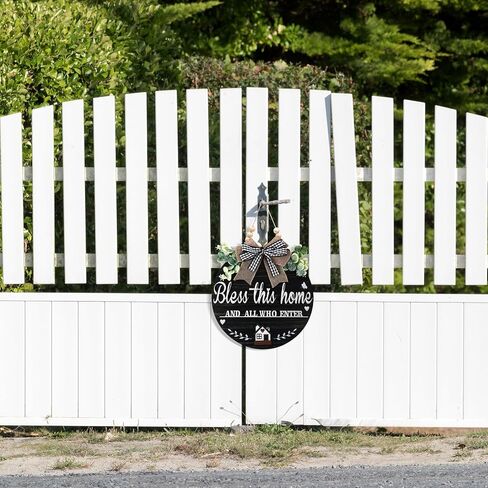 3D Bless This Home And All Who Enter Wooden front Door Signs for Home,Door Decorations Hanging,Christian Home Porch Wall Decor,Jesus Home Decor,Christmas New Home Gift,House Warming Gifts New Home in Saudi Arabia