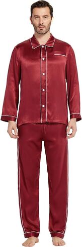 LilySilk Silk Pajamas Set for Men Christmas Most Comfortable Sleepwear in Saudi Arabia