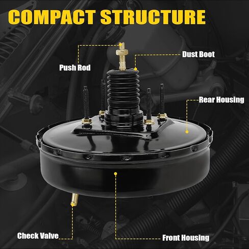 54-71098 Power Brake Booster Compatible with Chevrolet C1500 C2500 Pickup Tahoe Blazer GMC C1500 C2500 K1500 K2500 Suburban Yukon 1994-1996 18021896 in Kuwait