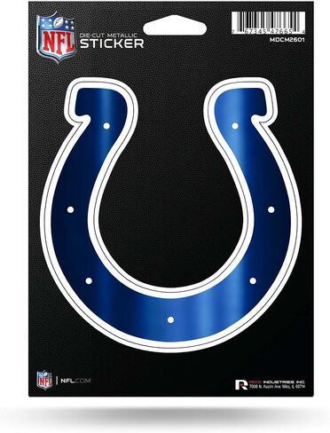 Rico Industries NFL Football Washington Commanders 5" x 7" Metallic Die-Cut Decal in Saudi Arabia