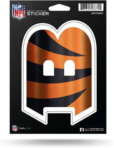 Rico Industries NFL Football Washington Commanders 5" x 7" Metallic Die-Cut Decal in Saudi Arabia