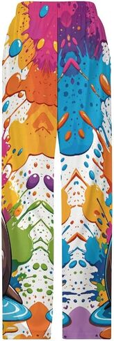 Men Women's Unique Pajama Dalmatian Dog Print Lounge Pants Wide Leg in Saudi Arabia