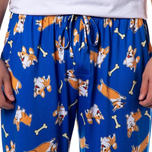 PJammy Men's Corgi Pajama Pants Corgi Dog Breed Fun Print Sleep Bottoms for Adults in Saudi Arabia