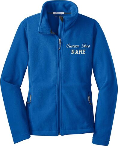 INK STITCH Ladies Custom Stitching Text Value Fleece Jackets - 12 Colors in Kuwait